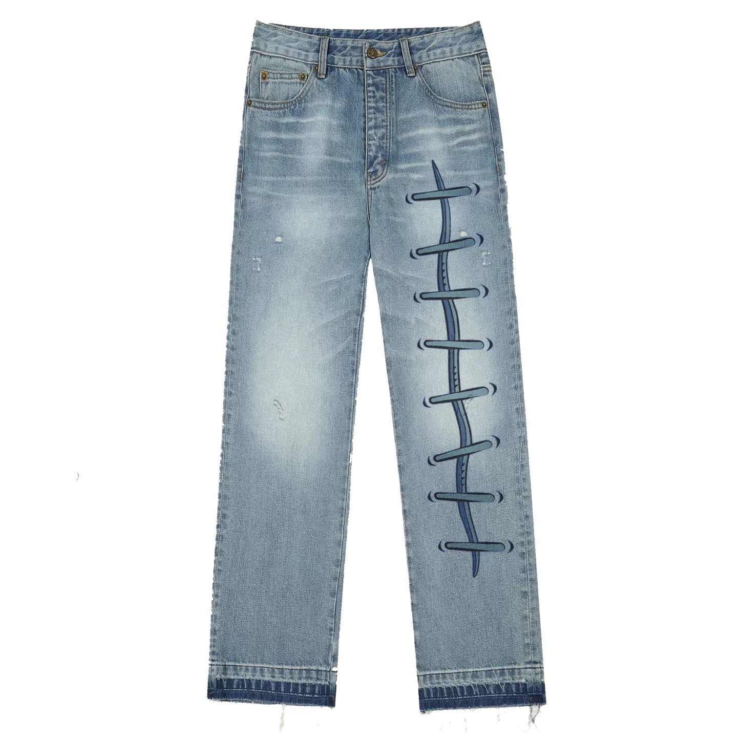 Stitched-Up Jeans